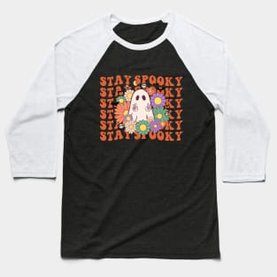 Stay Spooky Groovy Halloween Baseball T-Shirt